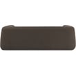 Pemberly Row Contemporary Boucle Fabric Sofa with Ball Pillows in Rich Brown