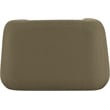 Pemberly Row Contemporary Boucle Fabric Chair with Ball Pillow in Olive Green