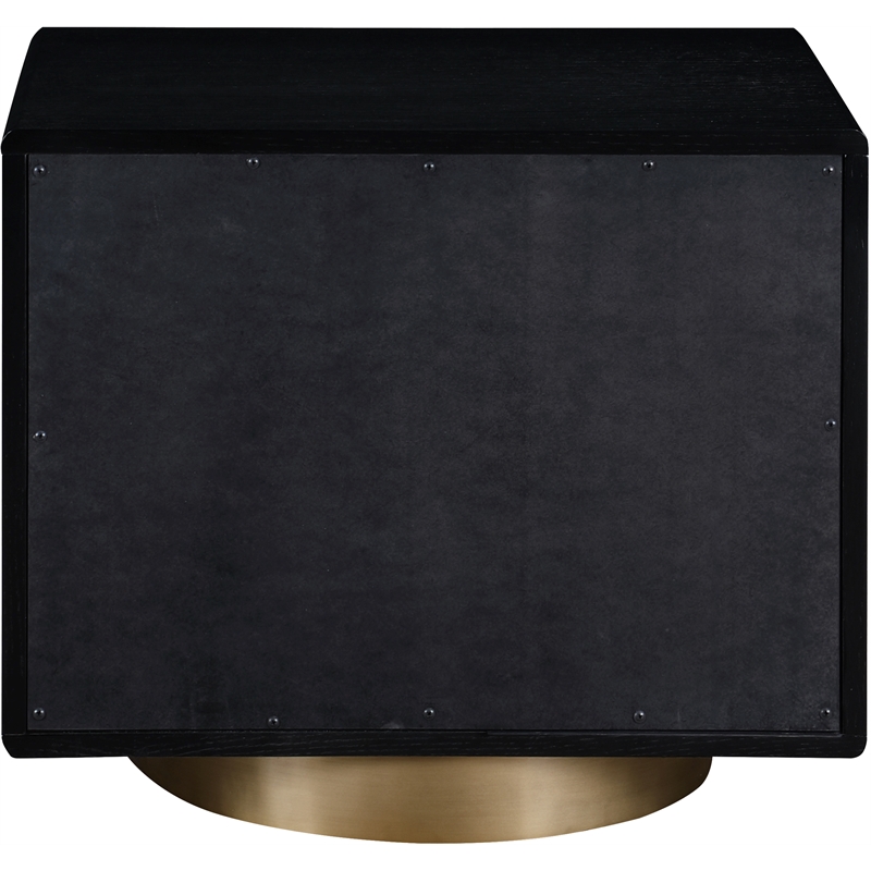Pemberly Row Modern / Contemporary Black Night Stand / Side Table