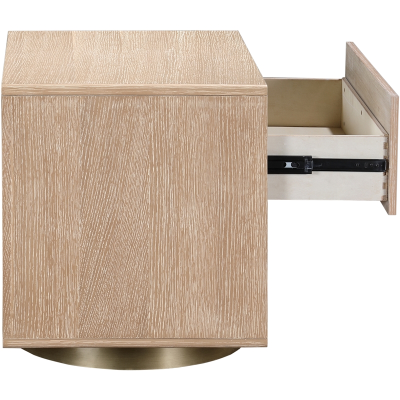 Pemberly Row Modern / Contemporary Natural Night Stand / Side Table