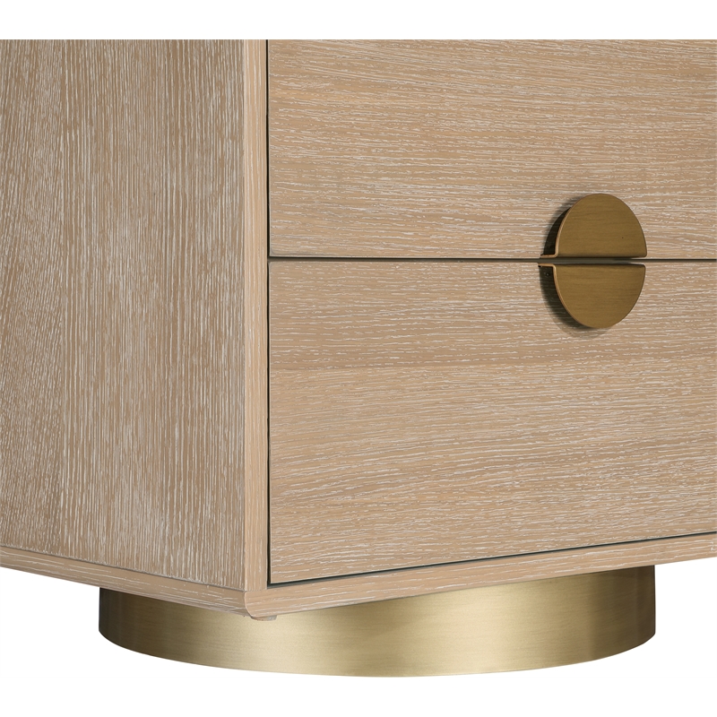 Pemberly Row Modern / Contemporary Natural Night Stand / Side Table