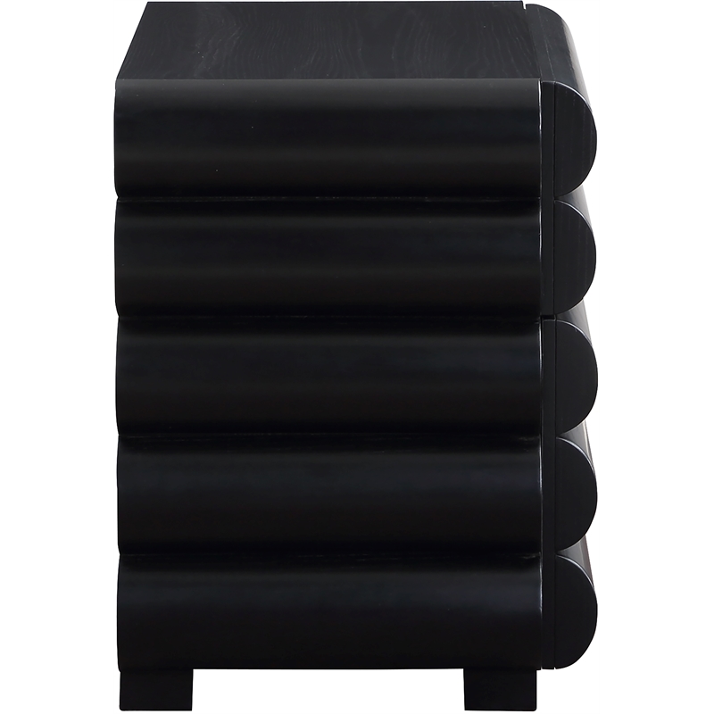 Pemberly Row Modern / Contemporary Black Night Stand / Side Table