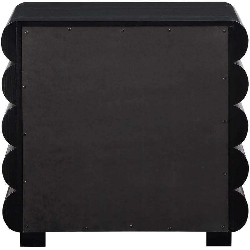 Pemberly Row Modern / Contemporary Black Night Stand / Side Table