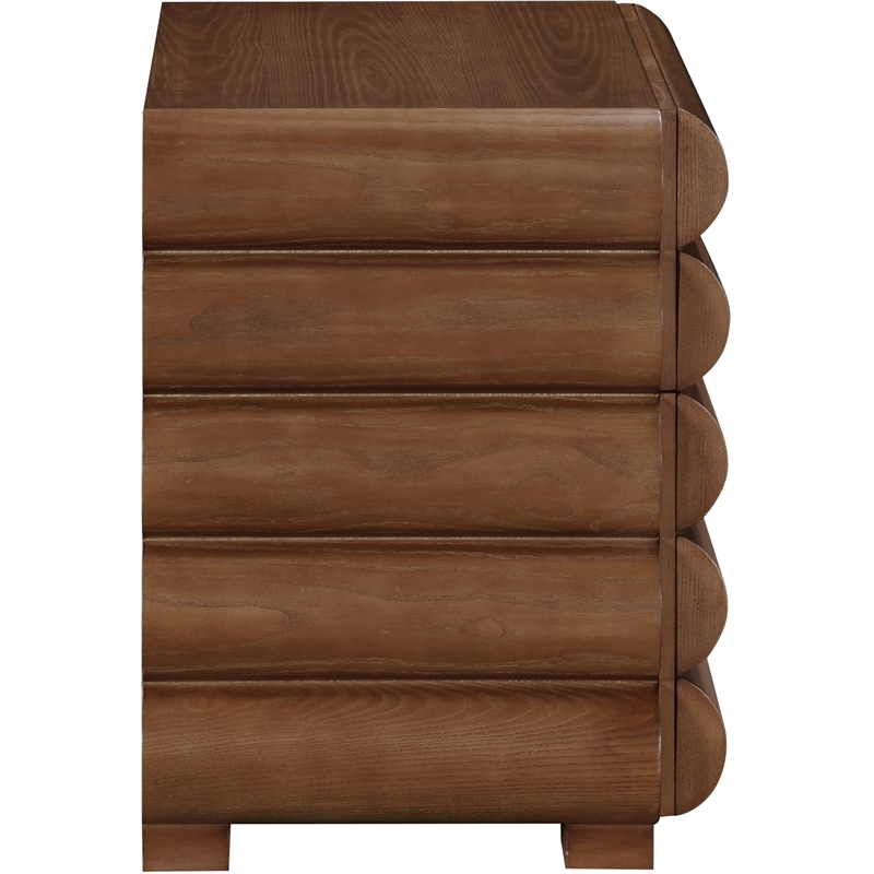 Pemberly Row Modern / Contemporary Walnut Night Stand / Side Table