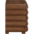 Pemberly Row Modern / Contemporary Walnut Night Stand / Side Table