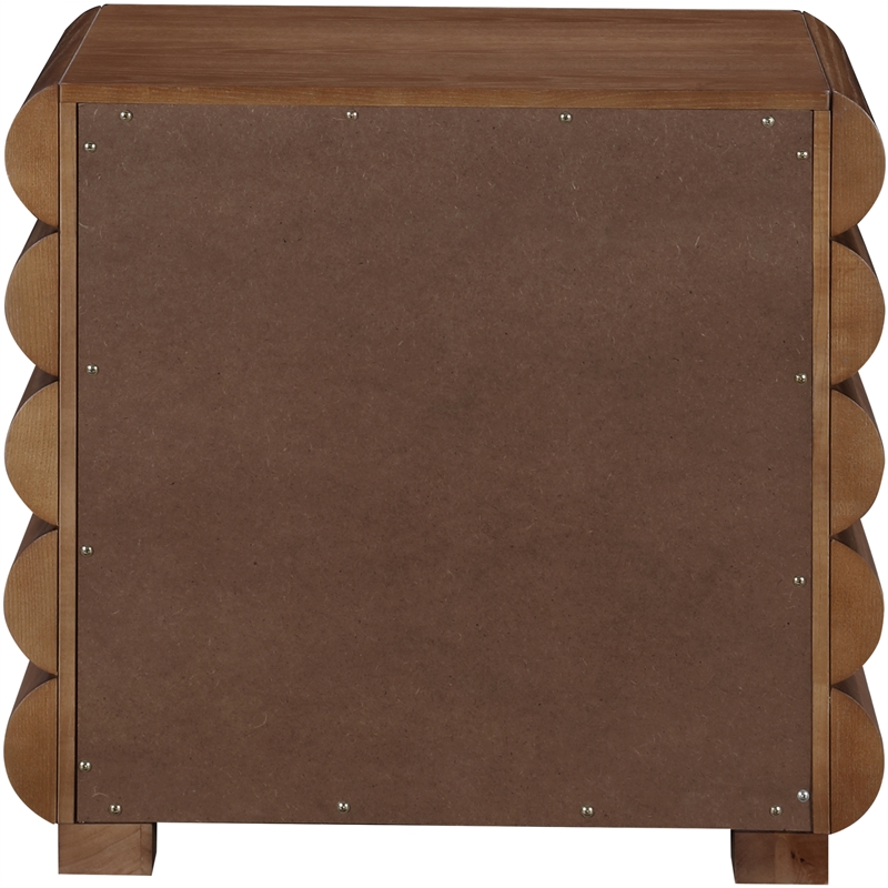 Pemberly Row Modern / Contemporary Walnut Night Stand / Side Table
