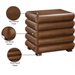 Pemberly Row Modern / Contemporary Walnut Night Stand / Side Table