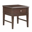 Pemberly Row Modern / Contemporary Wood End Table in Brown Finish