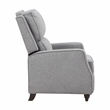 Pemberly Row Modern / Contemporary Fabric Push Back Recliner in Gray
