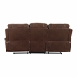 Pemberly Row 2-Piece Faux Leather Manual Reclining Sofa Set in Brown