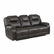 Pemberly Row 2-Piece Microfiber Manual Reclining Sofa Set in Chocolate