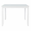 Pemberly Row Square Counter Height Acacia Wood Dining Table in Pure White