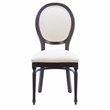 Pemberly Row Beechwood Set of 2 Padded Back and Seat Side Chairs in Dark Brown