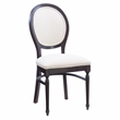 Pemberly Row Beechwood Set of 2 Padded Back and Seat Side Chairs in Dark Brown