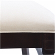 Pemberly Row Beechwood Set of 2 Padded Back and Seat Side Chairs in Dark Brown