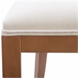 Pemberly Row Beechwood Ornamental Backrest Set of 2 Counter Stool in Light Brown