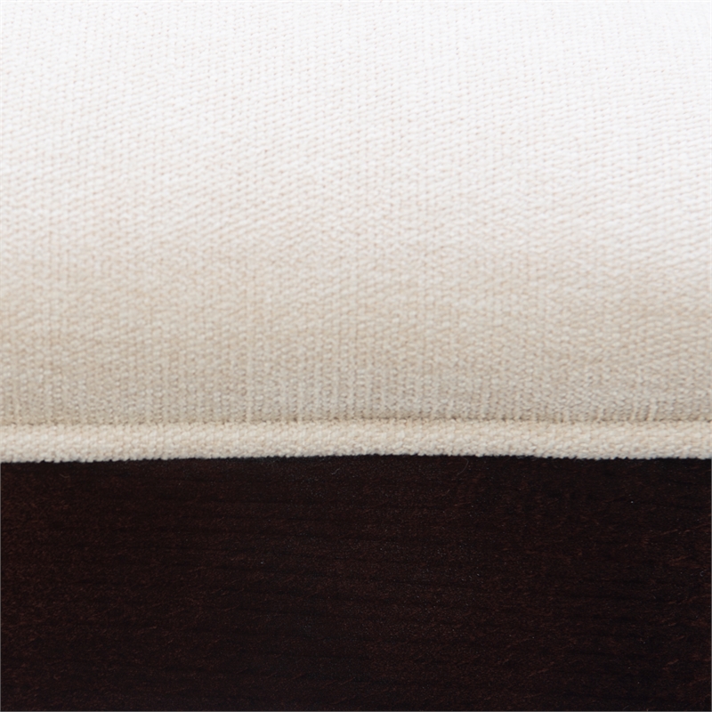 Pemberly Row Beechwood Set of 2 Splat Back Upholstered Counter Stool in Dk Brown