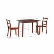 Pemberly Row 3-Piece Modern Wood Dining Set with Storage in Brown Espresso