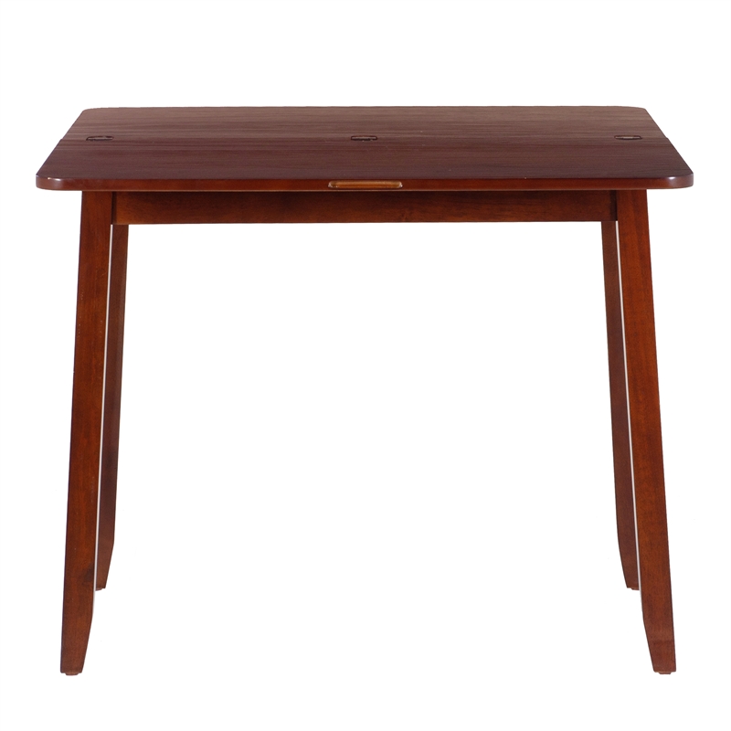 Pemberly Row 3-Piece Modern Wood Dining Set with Storage in Brown Espresso