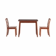 Pemberly Row 3-Piece Modern Wood Dining Set with Storage in Brown Espresso