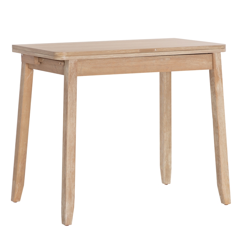 Pemberly Row 3-Piece Modern Wood Dining Set with Storage in Gray Wash