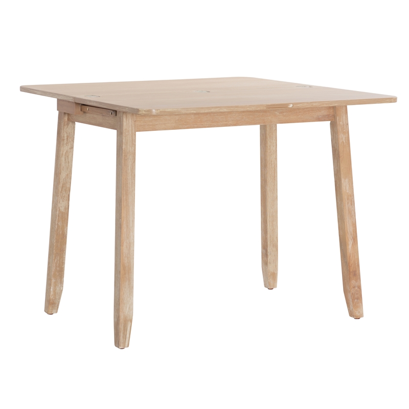 Pemberly Row 3-Piece Modern Wood Dining Set with Storage in Gray Wash