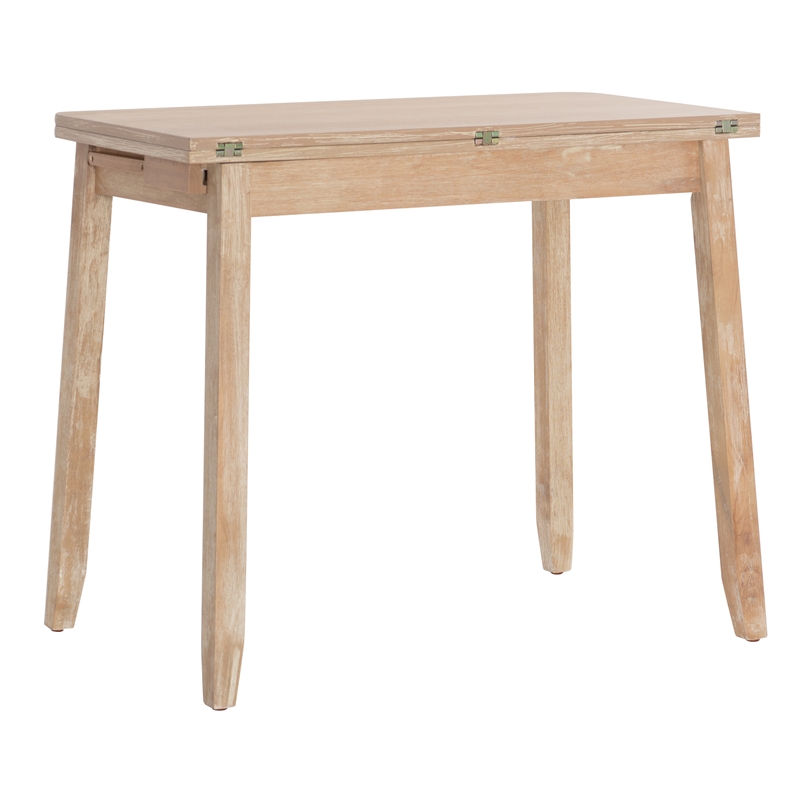 Pemberly Row 3-Piece Modern Wood Dining Set with Storage in Gray Wash