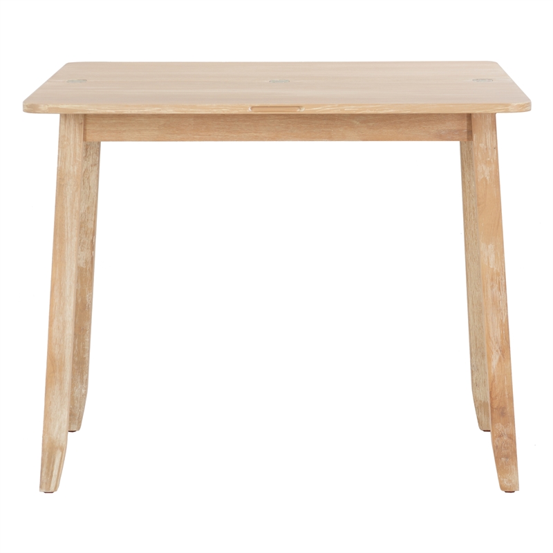 Pemberly Row 3-Piece Modern Wood Dining Set with Storage in Gray Wash