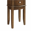 Pemberly Row 6-Drawer Wood Jewelry Armoire with Flip Top in Classic Walnut Brown