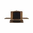 Pemberly Row 6-Drawer Wood Jewelry Armoire with Flip Top in Classic Walnut Brown