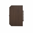 Pemberly Row 6-Drawer Wood Jewelry Armoire with Flip Top in Walnut Brown/Cream