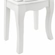 Pemberly Row 4-Drawer Wood Jewelry Armoire with Flip Top in White/Blue