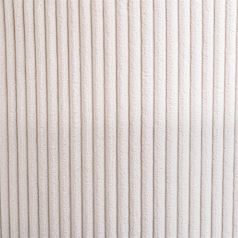 Pemberly Row Modern / Contemporary Soft Microsuede Fabric Beige Ottoman / Stool