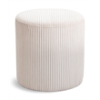 Pemberly Row Modern / Contemporary Soft Microsuede Fabric Beige Ottoman / Stool
