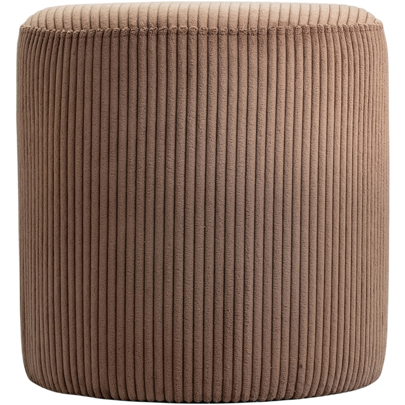 Pemberly Row Modern / Contemporary Soft Microsuede Fabric Brown Ottoman / Stool