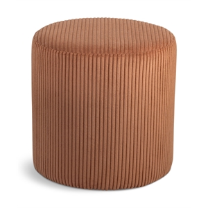 pemberly row modern / contemporary soft microsuede fabric cognac ottoman / stool