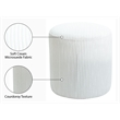 Pemberly Row Modern / Contemporary Soft Microsuede Fabric Cream Ottoman / Stool
