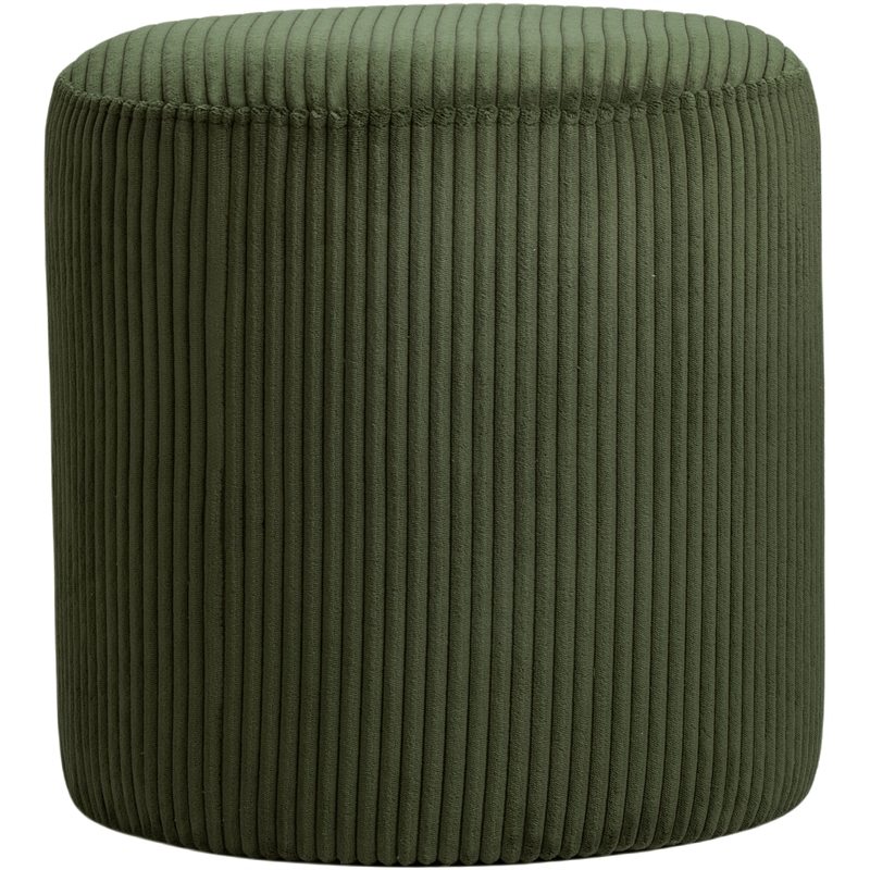 Pemberly Row Modern / Contemporary Soft Microsuede Fabric Green Ottoman / Stool