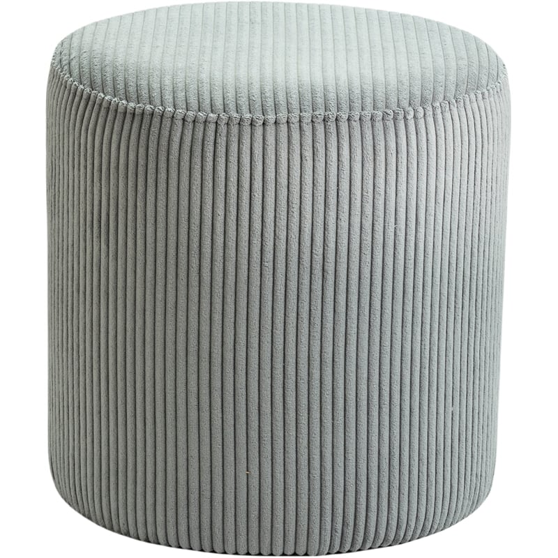 Pemberly Row Modern / Contemporary Soft Microsuede Fabric Grey Ottoman / Stool