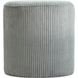 Pemberly Row Modern / Contemporary Soft Microsuede Fabric Grey Ottoman / Stool
