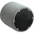 Pemberly Row Modern / Contemporary Soft Microsuede Fabric Grey Ottoman / Stool