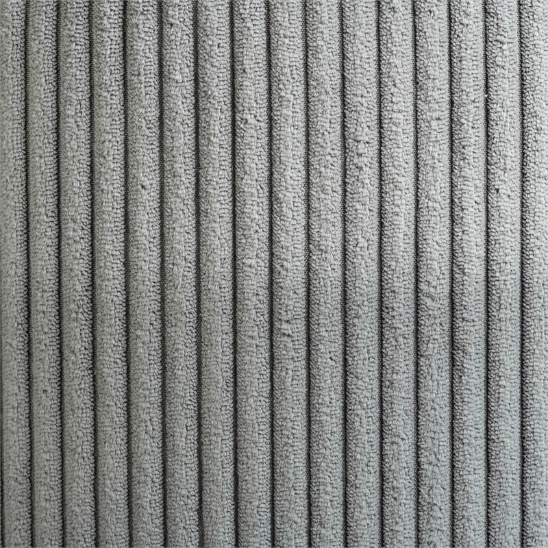 Pemberly Row Modern / Contemporary Soft Microsuede Fabric Grey Ottoman / Stool