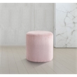 Pemberly Row Modern / Contemporary Soft Microsuede Fabric Pink Ottoman / Stool