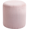 Pemberly Row Modern / Contemporary Soft Microsuede Fabric Pink Ottoman / Stool