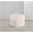 Pemberly Row Modern / Contemporary Soft Microsuede Fabric Beige Ottoman / Stool