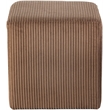 Pemberly Row Modern / Contemporary Soft Microsuede Fabric Brown Ottoman / Stool