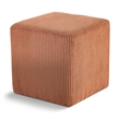 Pemberly Row Modern / Contemporary Soft Microsuede Fabric Cognac Ottoman / Stool