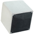 Pemberly Row Modern / Contemporary Soft Microsuede Fabric Cream Ottoman / Stool