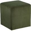 Pemberly Row Modern / Contemporary Soft Microsuede Fabric Green Ottoman / Stool