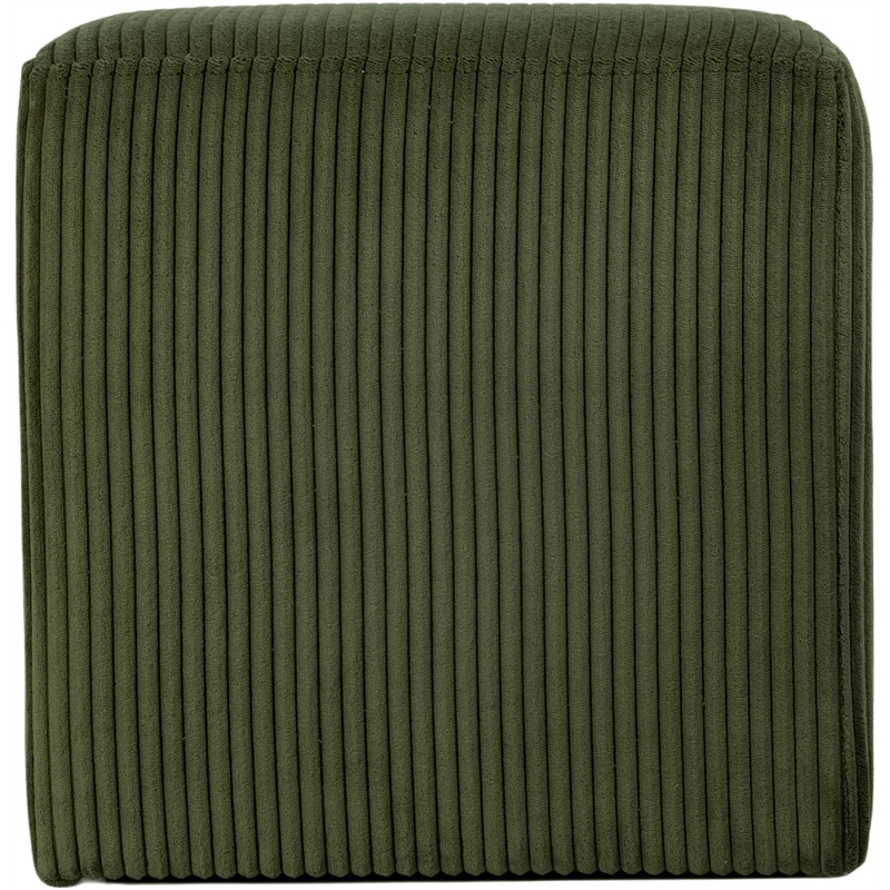 Pemberly Row Modern / Contemporary Soft Microsuede Fabric Green Ottoman / Stool